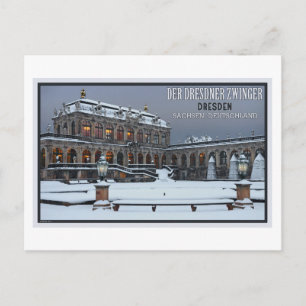 Dresden - Zwinger Palace Winter LS Postcard