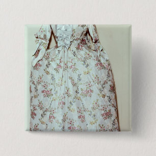 Dress belonging to the wife of Carl Linnaeus 15 Cm Square Badge