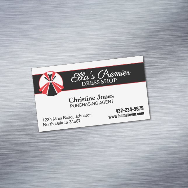Dress Boutique Magnetic Business Card (In Situ)