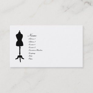Dress Form II Silhouette v. 2 Business Card