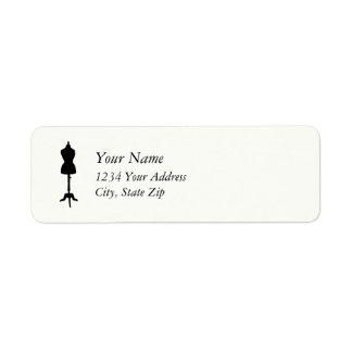 Dress Form Silhouette II Return Address Label