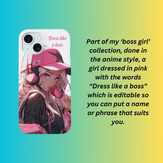 Dress like a boss iPhone 15 case