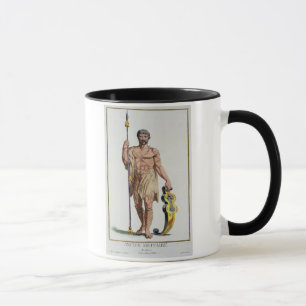 Dress of a Breton Warrior from 'Receuil des Estamp Mug