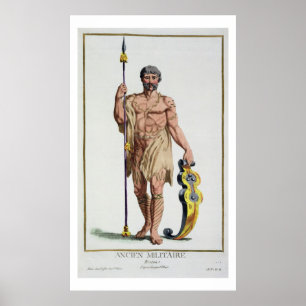 Dress of a Breton Warrior from 'Receuil des Estamp Poster