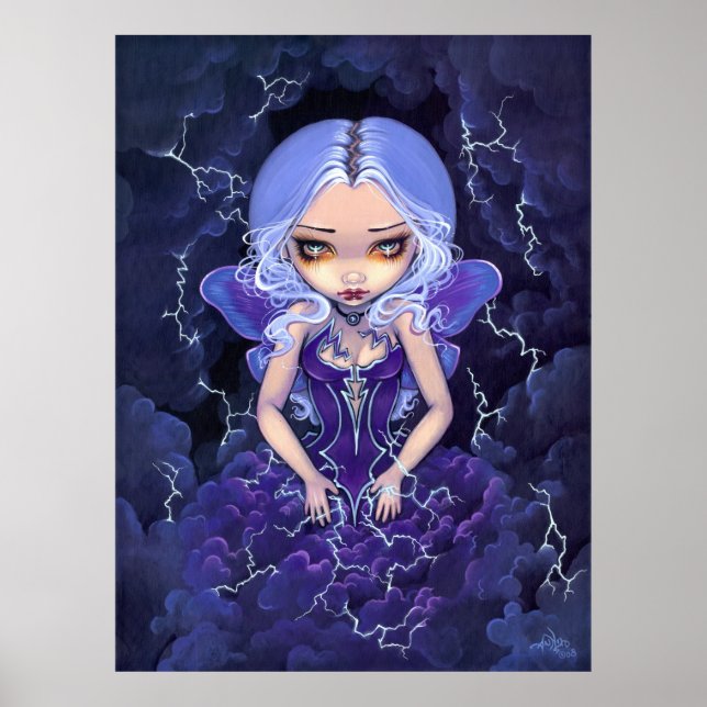 Dress of Storms ART PRINT Gothic Fairy (Front)