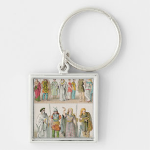 Dress of the Britons, Gauls and Germans Key Ring