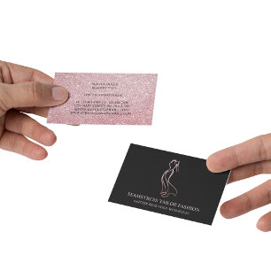 Dress Rose gold Seamstress Tailor Business Card