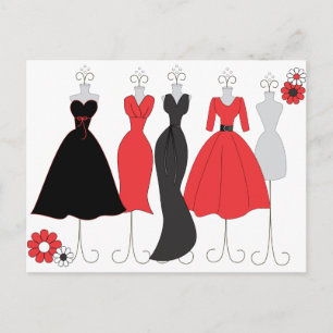 Dress Shop-Daisy Theme Postcard