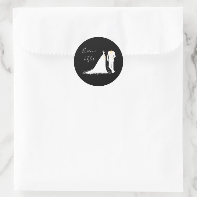 Dress & Tux - Circle Sticker (Bag)