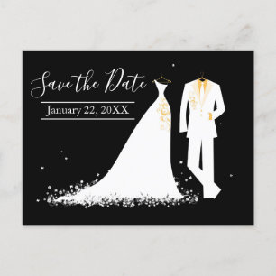 Dress & Tux - Save the Date Postcard