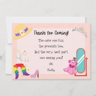 Dress Up Fashion Thank You Card