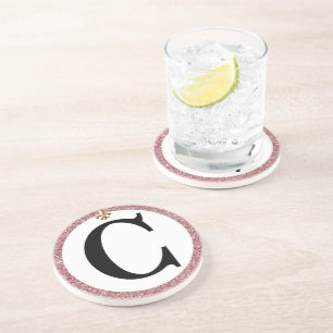 DRESSAGE ARENA LETTER WITH ROSES COASTER