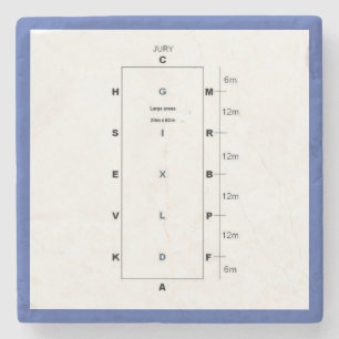dressage arena stone coaster