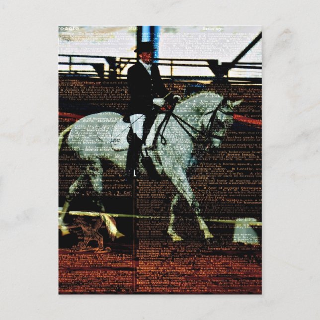 Dressage Art Postcard (Front)