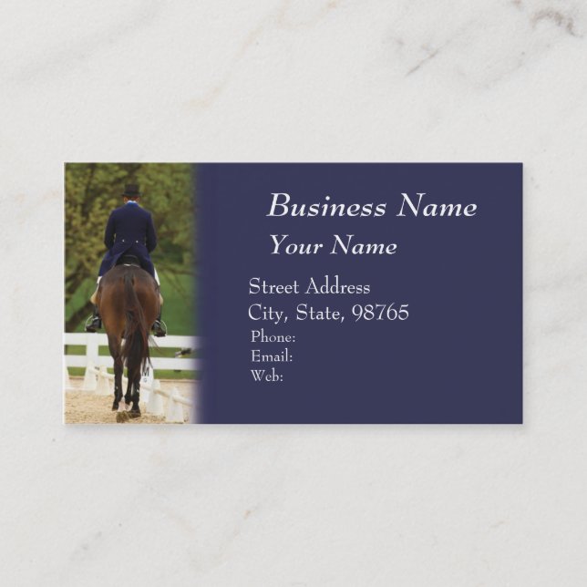 Dressage Business Card (Front)