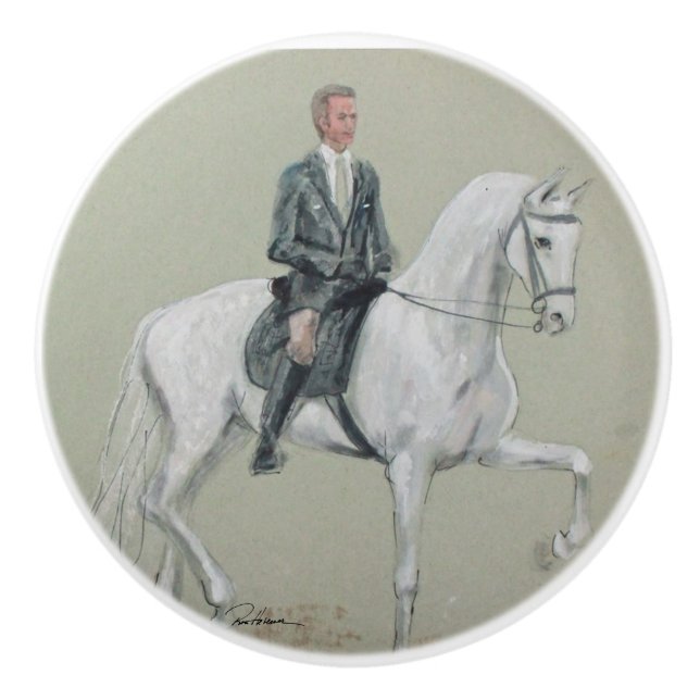 Dressage Ceramic Knob (Front)