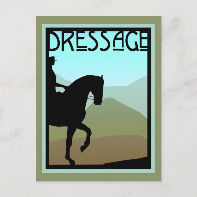 Dressage Craftsman Landscape Postcard (Front)