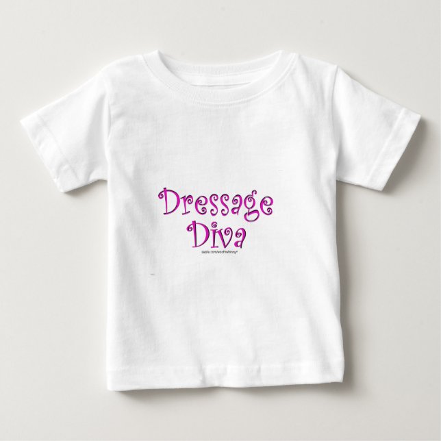 Dressage Diva Baby T-Shirt (Front)