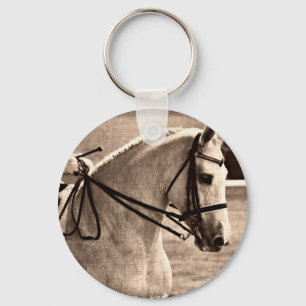 Dressage Grunge Key Ring