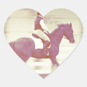 Dressage Heart Sticker