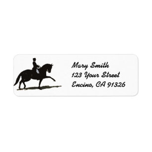 Dressage Horse Address Label Return Address Label
