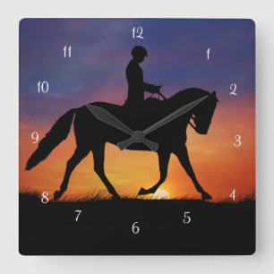 Dressage Horse and Rider Clock
