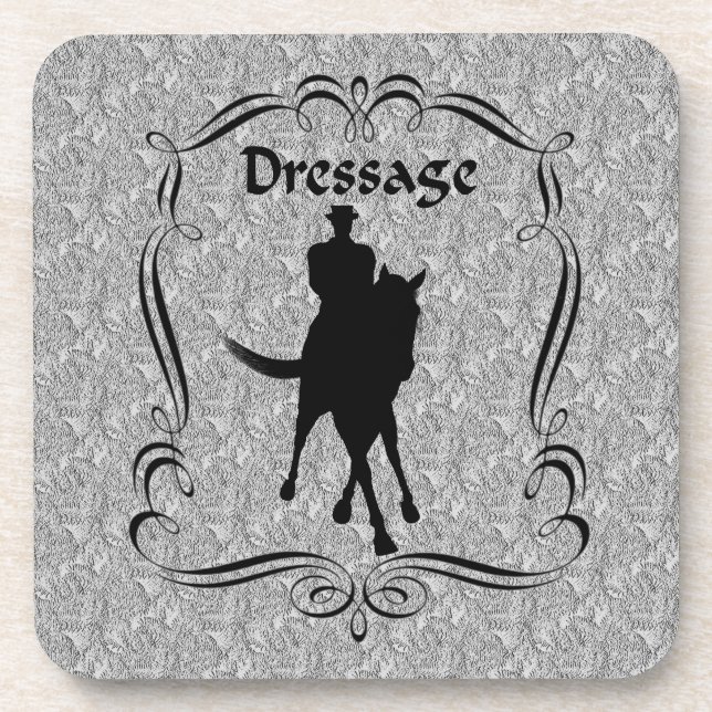 Dressage Horse And Rider Coaster Set (Front)