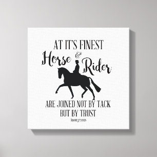 Dressage Horse and Rider Quote Wall Art