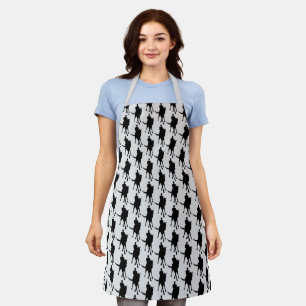 Dressage Horse And Rider Silhouette     Apron