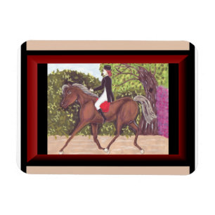 Dressage Horse English style riding magnet