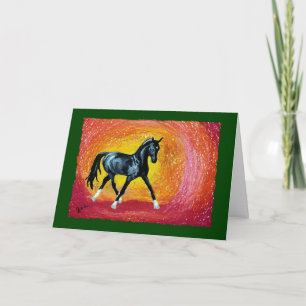 Dressage Horse Holiday Christmas Card
