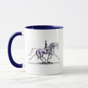 Dressage Horse in Trot Piaffe Mug