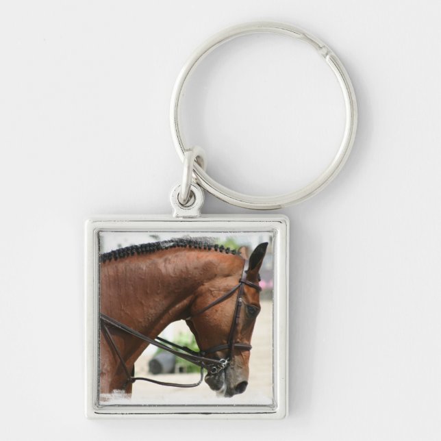 Dressage Horse Keychain (Front)