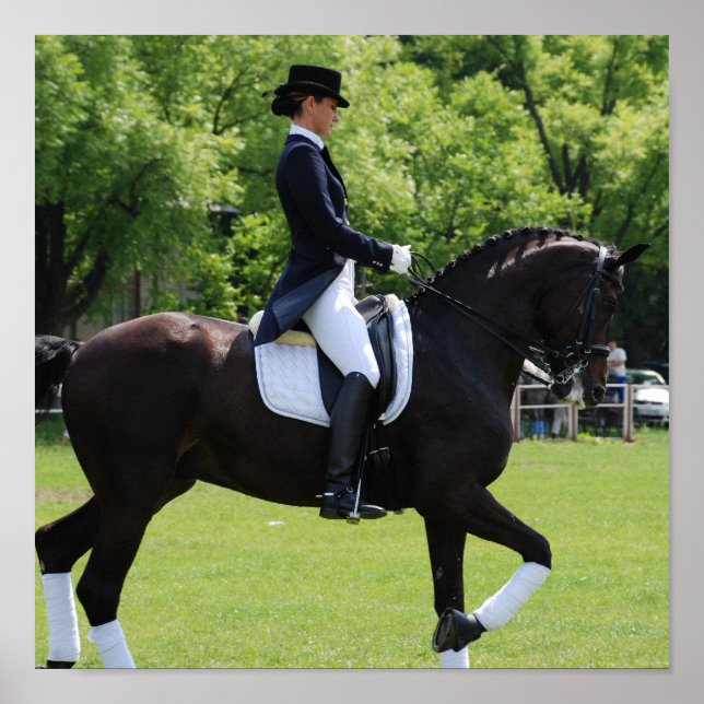 Dressage Horse Rider Canvas Print (Front)