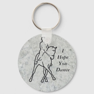Dressage Horse & Rider - Half Pass Key Ring