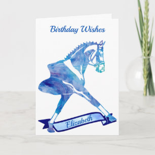 Dressage Horse Step Out in Style Card