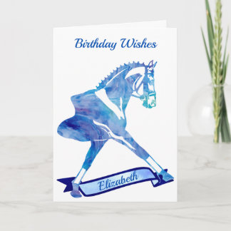 Dressage Horse Step Out in Style Card