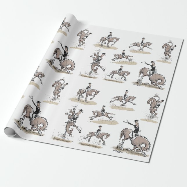 Dressage is Horse Ballet Wrapping Paper (Unrolled)