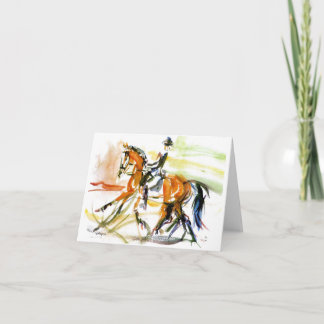Dressage Note Card