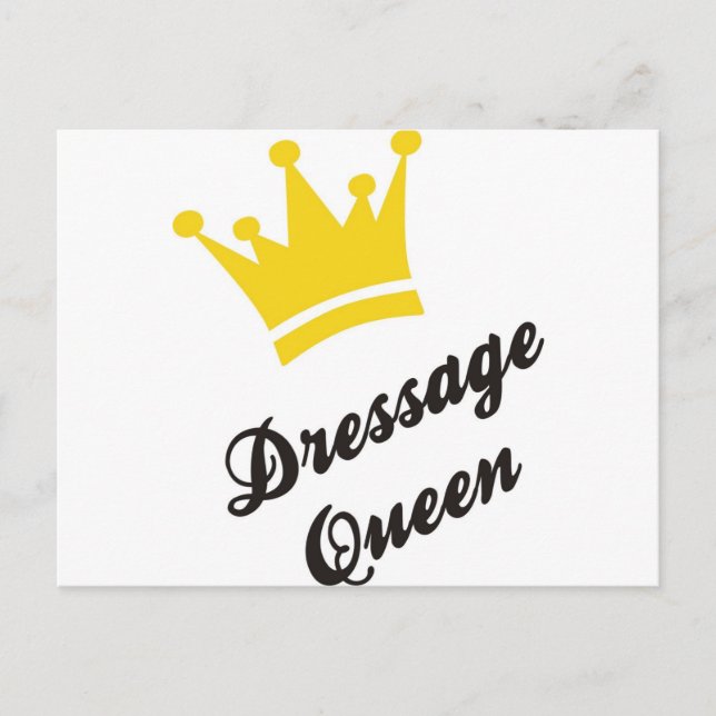 Dressage Queen Postcard (Front)