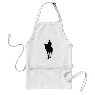Dressage Rider Silhouette Standard Apron