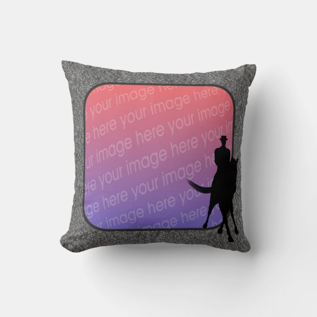 Dressage Rider Your Photo Cushion (Front)