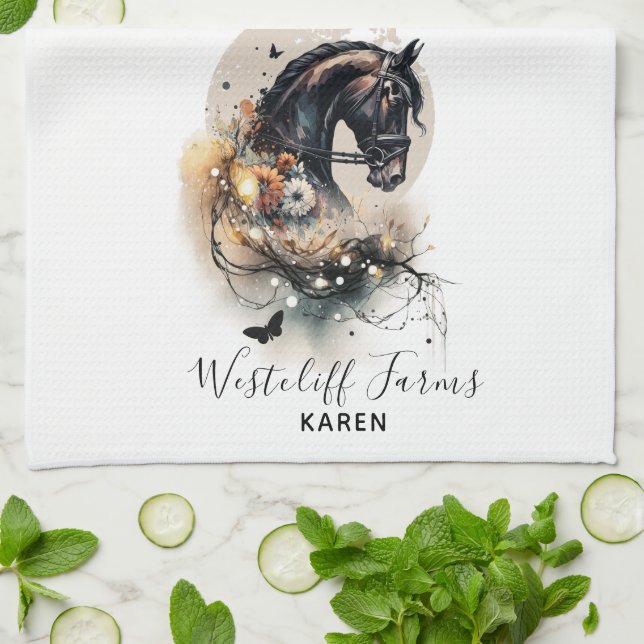 Dressage Tea Towel (Folded)