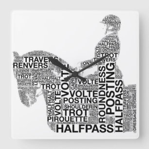 Dressage Terms Wall Clock