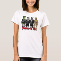 Dressed to Kill Classic Movie Monsters Graphic