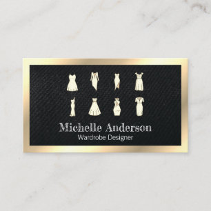 Dresses Sewing Machine Seamstress Business Card