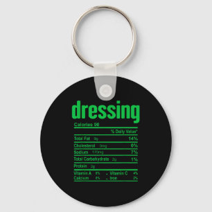 Dressing Nutrition Facts Family Matching Christmas Key Ring