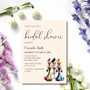 Dressing Pretty Women Bridal Shower  Invitation