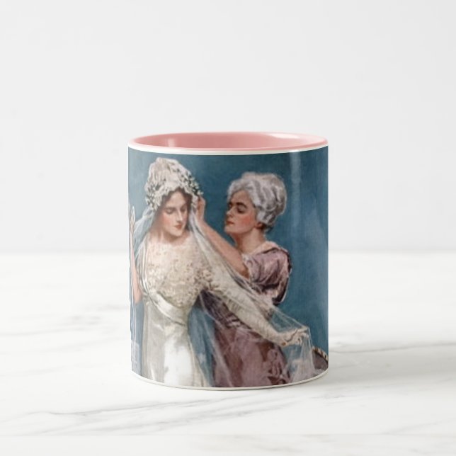 Dressing the Bride Two-Tone Coffee Mug (Center)