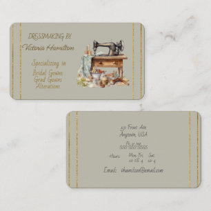 Dressmaker Bridal Gowns Grad Gowns Business Card